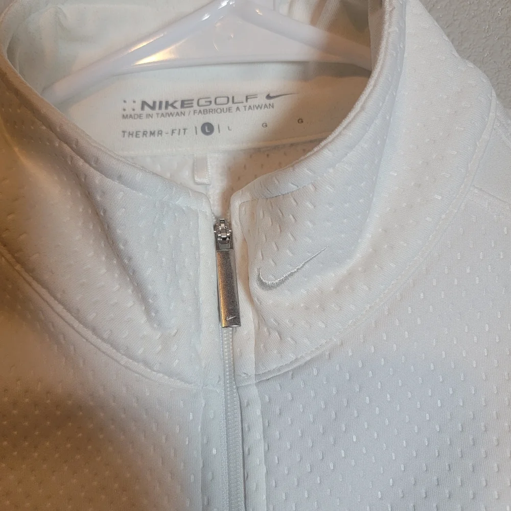 ​Nike Golf Therma-FIT Vest Women’s Size Large White Full Zip Gilet Golfcore - Picture 4 of 7